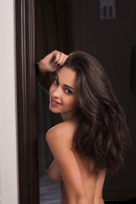 Beautiful teen brunette Helen H sheds sexy panties to spread legs and hot ass 69853862