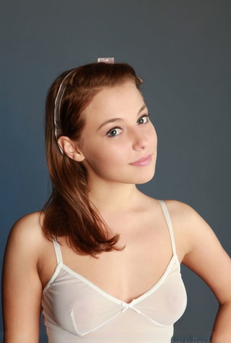 Russian solo girl Nikia A gets soaking wet while modelling in the nude 55297829