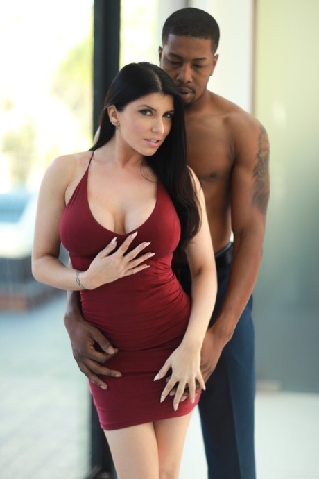 Exotic brunette with big tits Romi Rain gets fucked and facialed by a BBC